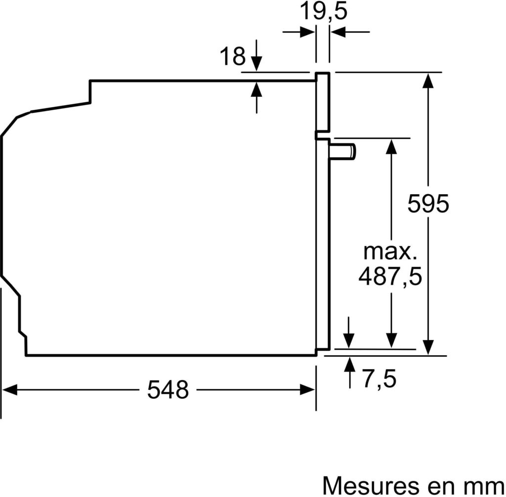 Four BOSCH HBG7741B1 (Pyrolyse, Encastrable, Multifonction)