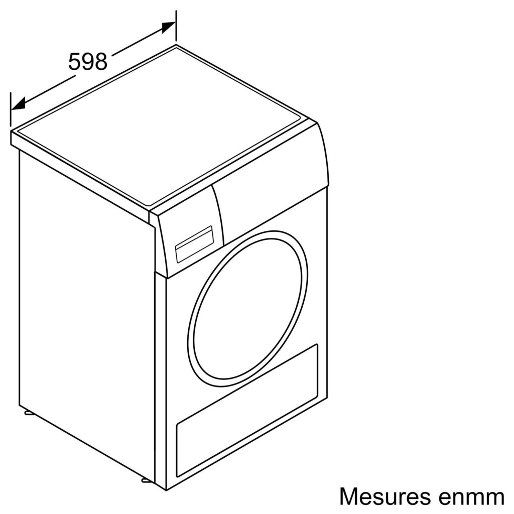 Sèche-linge BOSCH WQG135DMFR (Condensation, Pompe à chaleur, Capacité 8 kg)