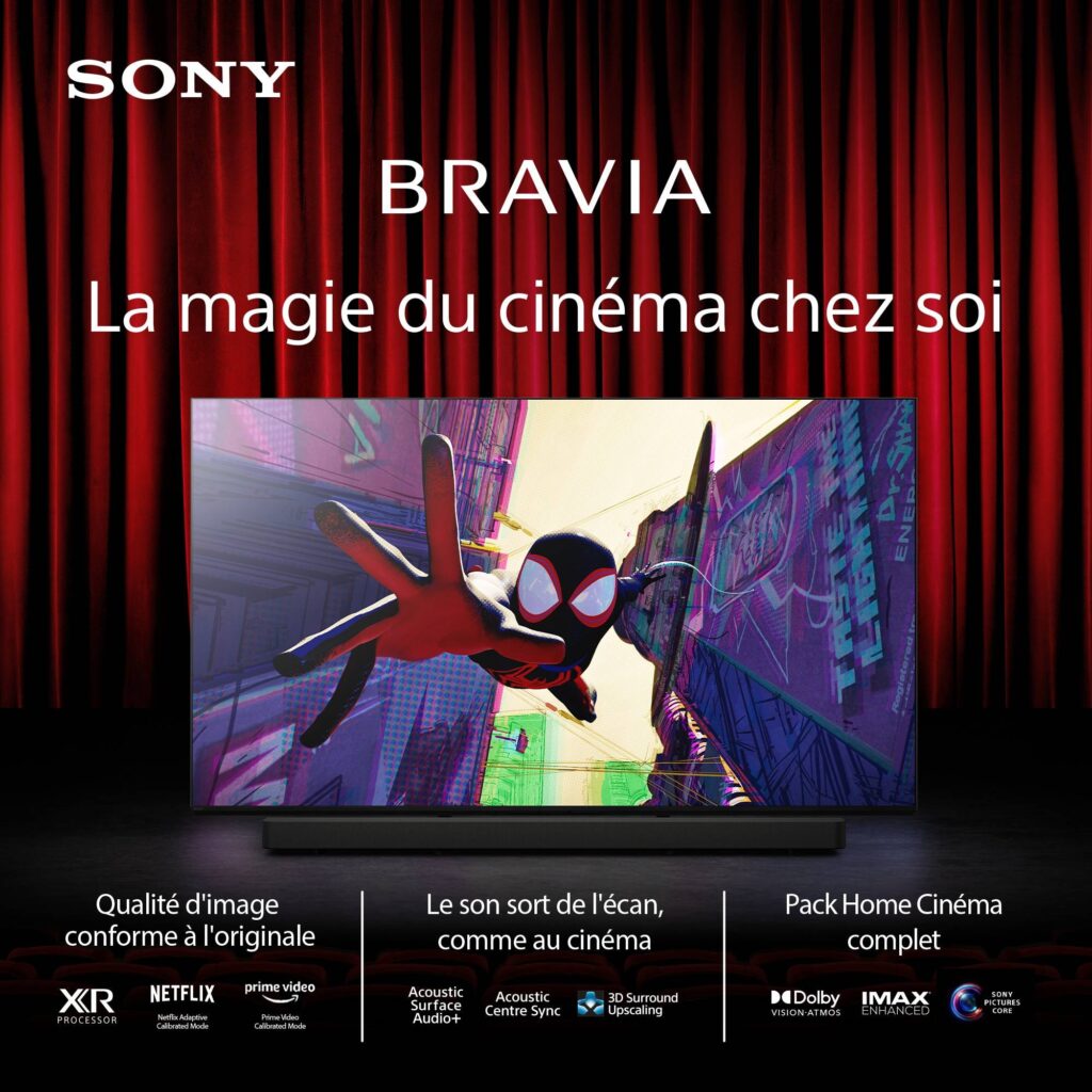 Téléviseur SONY K65XR70PAEP (Téléviseur Mini LED 4K 164 cm, TV QLED, Téléviseur XR, TV gaming)