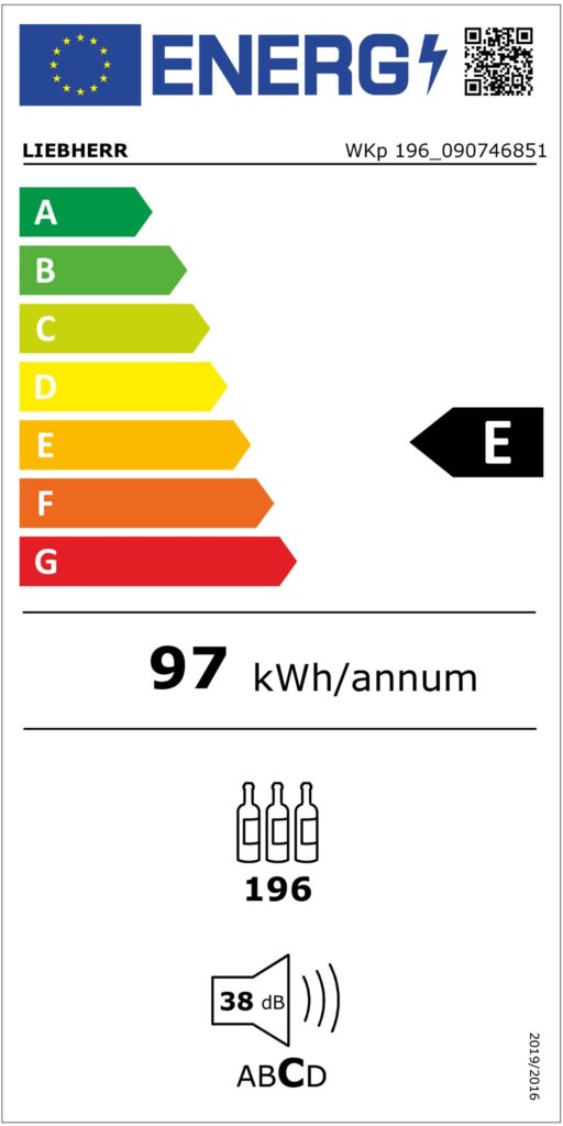 Cave à vins LIEBHERR WKP196 (Cave à vins pose libre)