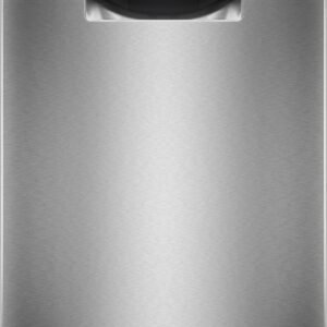 Le lave-vaisselle BOSCH SMS4ELI06F présente un design argenté moderne, doté d'un affichage numérique frontal avec plusieurs boutons et d'une minuterie.