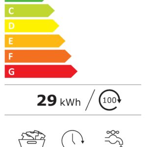 Le modèle LG F20P12WST (Copie) a une cote d'efficacité A, consommant 29 kWh/an. Avec une capacité de 9,0 kg, il fonctionne à 71 dB et termine les cycles en 3:48, en utilisant 46 L par lavage, ce qui est parfait pour les personnes soucieuses de l'environnement qui recherchent un lave-linge LG fiable.