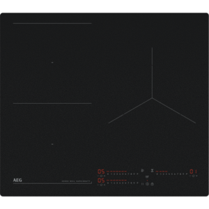 La table de cuisson à induction AEG TI63IQ10IZ, avec sa finition noire, ses commandes numériques intuitives et ses élégants indicateurs LED rouges, offre un mélange de design moderne et de fonctionnalités avancées.