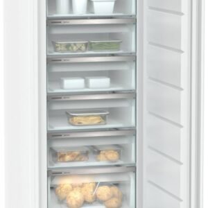 Le congélateur vertical LIEBHERR FND7227-22 offre plusieurs tiroirs transparents pour faciliter le stockage des aliments surgelés, ce qui en fait un complément parfait à votre réfrigérateur.