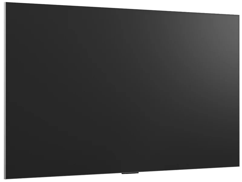 Le téléviseur LG OLED55G5 2025 GALLERY DESIGN est un écran large plat et noir avec un cadre fin sur un fond blanc.