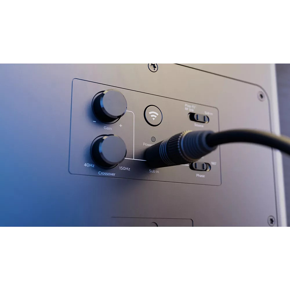 Gros plan du panneau PHILIPS TAFW1/10 avec ses boutons, ses interrupteurs et son câble de connexion.