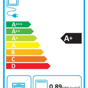 L'appareil LG WS7D7652CB possède un label énergétique européen classé A+, indiquant une utilisation efficace de l'énergie et une capacité de 76 litres.