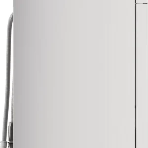 Vue latérale du lave-vaisselle BOSCH SMS25AW10F montrant le tuyau d'évacuation fixé à l'arrière.