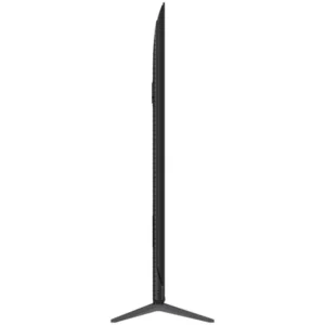 Vue latérale du téléviseur à écran plat mince TCL 65P8K sur un support à fond blanc.