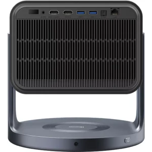 Vue arrière de l'ordinateur de bureau HISENSE C2 PRO, montrant ses multiples ports et grilles de ventilation.