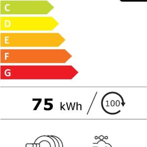 Le lave-vaisselle encastrable BOSCH SMI4HCS07E peut contenir 14 couverts, a une cote énergétique C, consomme 75 kWh/100 cycles et 9L d'eau par cycle, fonctionne silencieusement à 42dB, et effectue un lavage complet en un peu moins de 5 heures.