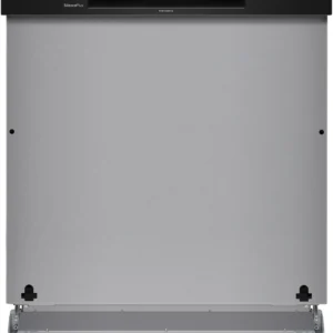 Vue avant du lave-vaisselle encastrable BOSCH SMI4HCB07E, mettant en valeur son panneau de commande noir moderne et son affichage numérique.