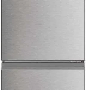 Le HAIER HTW5618ENMG est un réfrigérateur moderne avec une finition en acier inoxydable, un affichage numérique et trois grands compartiments.