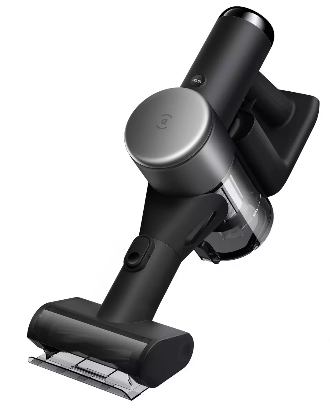 L'ECOVACS X2 COMBO comprend un aspirateur à main sans fil noir élégant avec un bac à poussière transparent et une poignée ergonomique, qui complète parfaitement votre aspirateur robot pour une solution de nettoyage domestique tout-en-un.