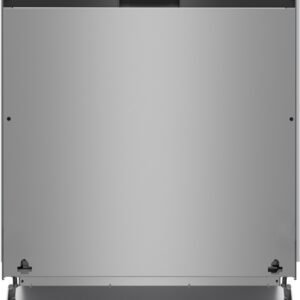 Vue frontale du lave-vaisselle SIEMENS SN63E800VE avec une finition élégante en acier inoxydable, une poignée intégrée et un panneau de commande supérieur.