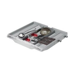 Le range-couverts gris peut contenir des cuillères, des fourchettes et des baguettes ; il s'associe parfaitement à votre AEG GI8200A2TC pour une installation de cuisine sans faille.
