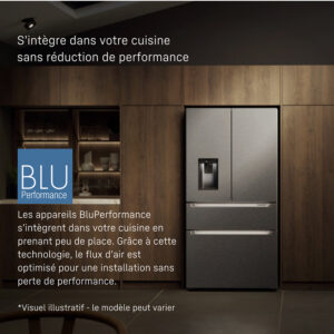 Le réfrigérateur LIEBHERR MBSDDI9524-20 se distingue par son design moderne en acier inoxydable et sa technologie BluPerformance, ce qui en fait un choix à la fois élégant et performant pour toute cuisine épurée.