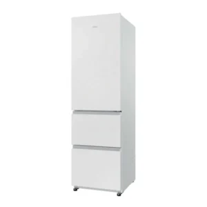 Le HAIER HTR3518ENMW est un réfrigérateur haut de gamme blanc, doté de trois compartiments et d'un design épuré et moderne.