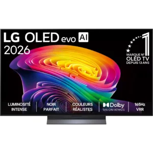 Découvrez les images époustouflantes du LG OLED65C6 (Copie), orné d'un motif tourbillonnant aux couleurs vives et éclatantes. Profitez d'une fluidité d'image exceptionnelle à 165 Hz, d'un son immersif Dolby Vision-Atmos et d'un menu intuitif en français : l'alliance parfaite entre la technologie de nouvelle génération et l'élégance qui caractérise les téléviseurs OLED de LG.