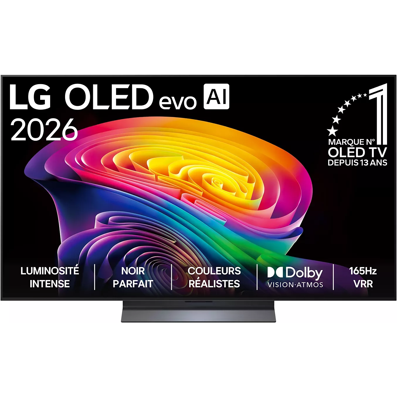 Découvrez les images époustouflantes du LG OLED65C6 (Copie), orné d'un motif tourbillonnant aux couleurs vives et éclatantes. Profitez d'une fluidité d'image exceptionnelle à 165 Hz, d'un son immersif Dolby Vision-Atmos et d'un menu intuitif en français : l'alliance parfaite entre la technologie de nouvelle génération et l'élégance qui caractérise les téléviseurs OLED de LG.