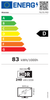 Le téléviseur HISENSE 75U7S PRO est classé en classe B selon la norme européenne d'efficacité énergétique et consomme 83 kWh pour 1 000 heures.