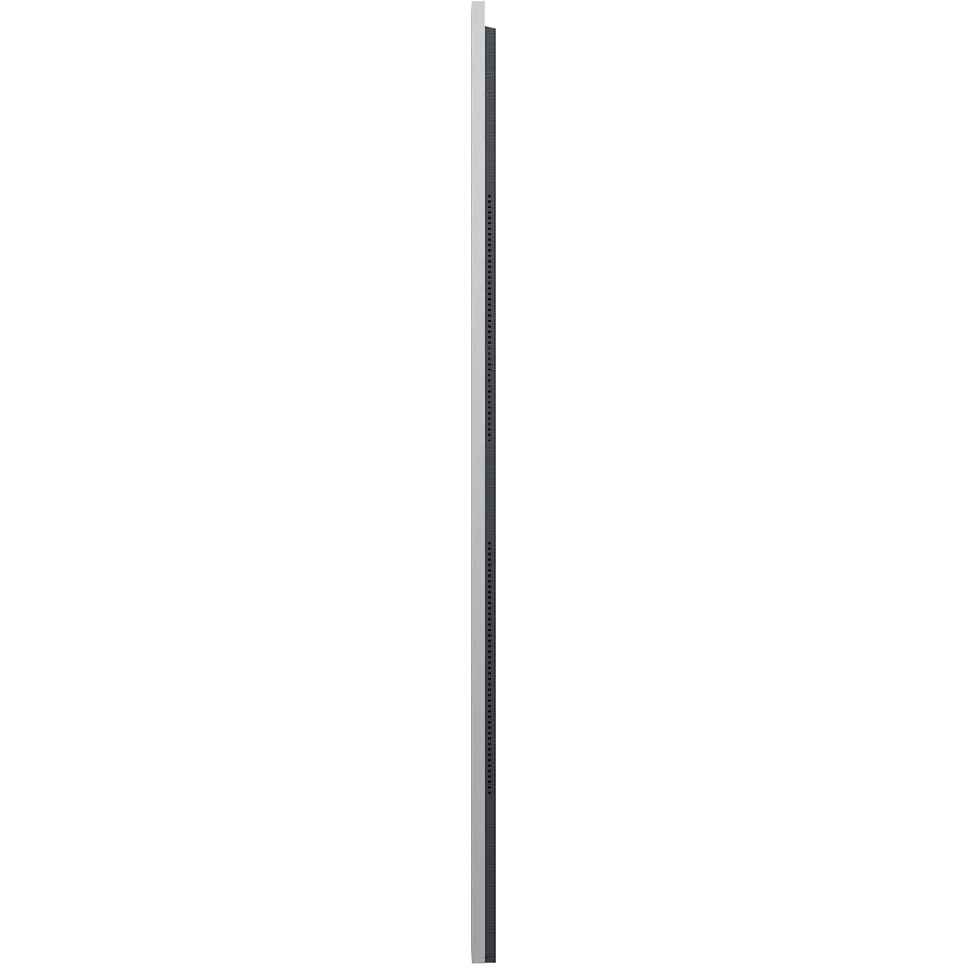 Vue de profil du téléviseur à écran plat LG OLED77G5 2026 GALLERY DESIGN, ultra-fin et moderne, au design épuré « Gallery Design », présenté sur un fond clair et uni.