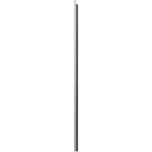 Un objet fin, vertical et rectangulaire, avec un centre sombre et des bords clairs, vu de profil — qui rappelle le modèle LG OLED77G5 Gallery Design de 2026.