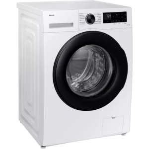 Élégant et moderne, le lave-linge à chargement frontal SAMSUNG WW11DG5B25AE se distingue par sa finition d’un blanc éclatant, son écran numérique et son cadran de commande intuitif, tous facilement visibles depuis l’avant.